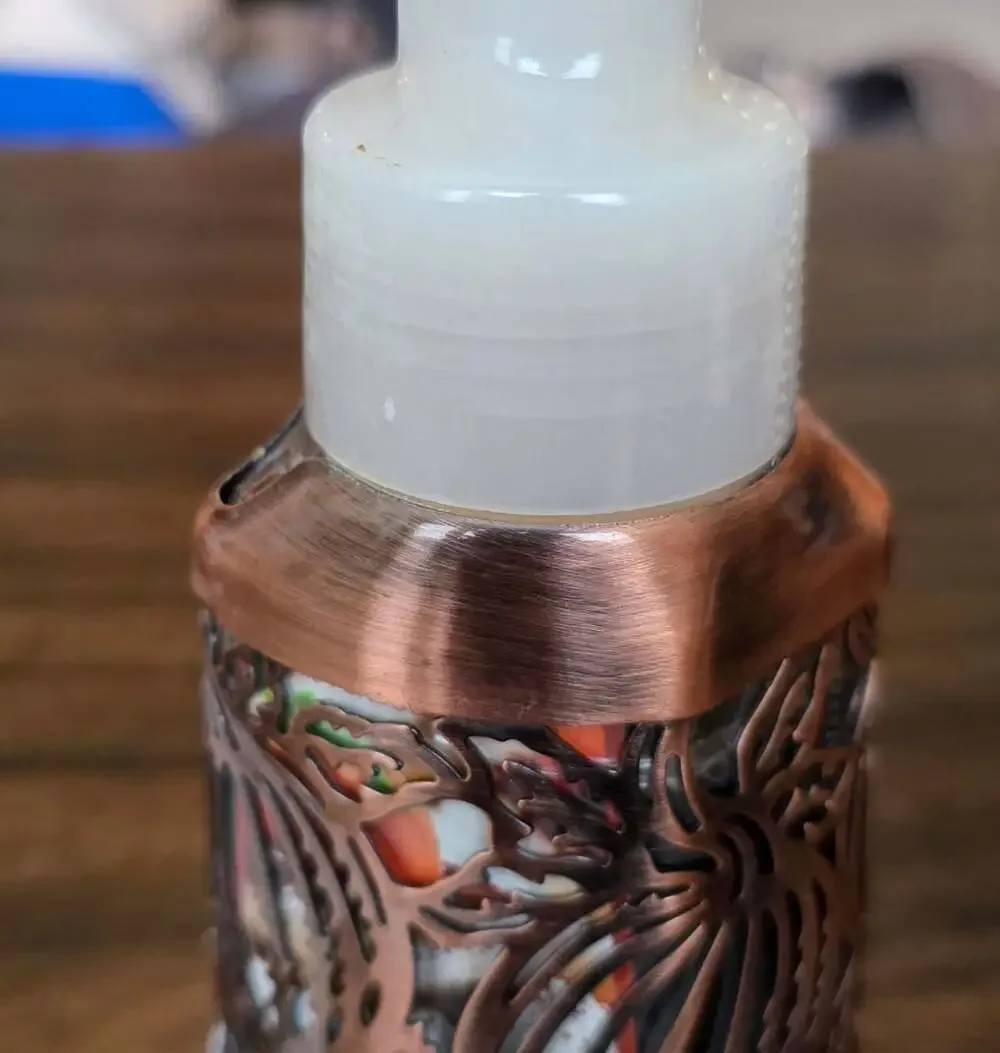 Bath & Body Works Metal Soap Dispenser Sleeve Holder - Bronze/Copper Pumpkin
